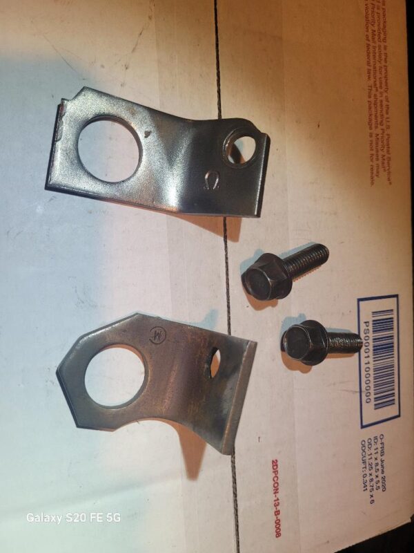 1969 z28 camaro lift hooks w original tr bolts and stampings.