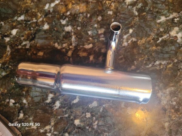 1963 corvette 327 NOS  340hp oil fill chrome tube