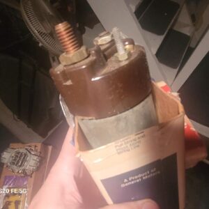 1969  1970 458 brown nos starter solenoid.delco box.