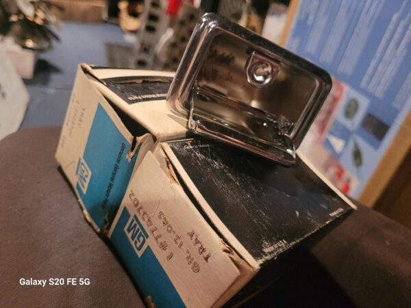 1969 1970 nos rear ashtrays pair in boxes. Buick and chevy.