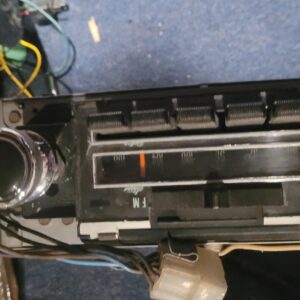 1969 camaro blue light stereo w amp and bracket