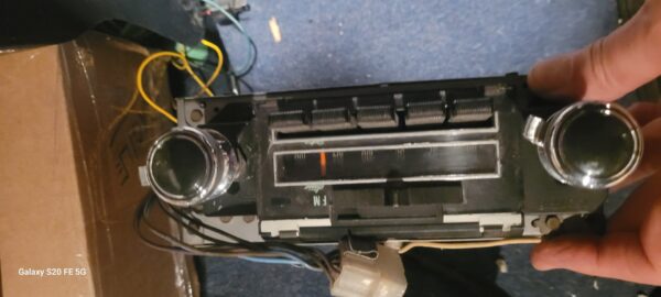1969 camaro blue light stereo w amp and bracket