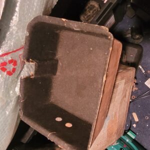 1970 to 76 corvette jack storage compartment.  Factory piece. Decent condition for a 50 year old soft part