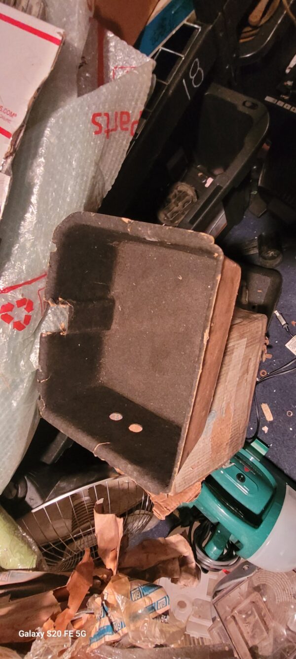 1970 to 76 corvette jack storage compartment.  Factory piece. Decent condition for a 50 year old soft part