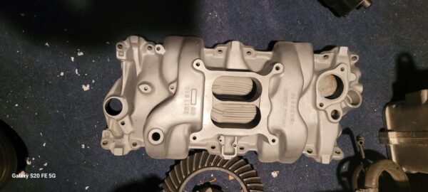 #610 1967 1968  z28 high rise aluminum holley  camaro intake restored