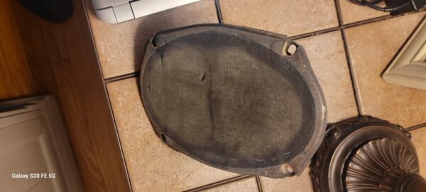 1970 factory rear speaker. Correct w stamped part # and 10 ohm ...hard to find original.