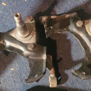 1970 454 ls6 chevelle disc brake assemblies. Caliper brackets, spindles and arm brackets