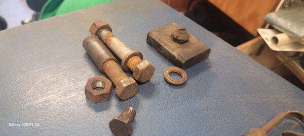 Rare 67 camaro traction arm mount bolts and spacers w rubber
