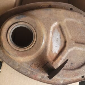 Jan 1 68 z28 timing cover 8 inch hi perf..nice used    302 mo motor camaro..