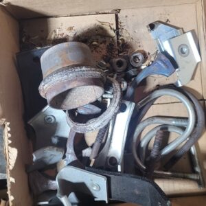 Used chambered exhaust parts from a 69 camaro  302.  Hanger parts bolts etc