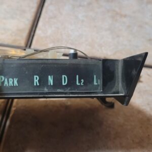 Gm camaro rare t400 3 sp column shift indicator.  From a zl1 converted to floor shift