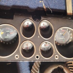 Category 1965 up corvair turbo dash w tach and gsuges  rare item.   W wiring etc as shown