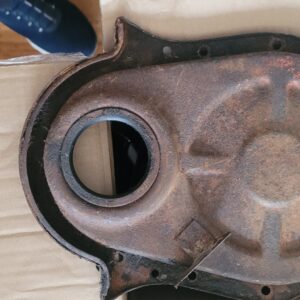 1970 chevelle ls6 timing cover  real takeoff w dowel hole