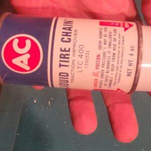 A nos can of liquid tire chain gm new. No rust on can like most