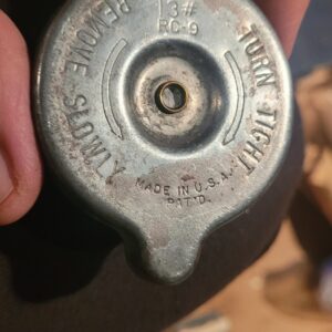 Radiator cap various 1960s. Camaro chevelle oem.  427 big ear 13 lb  454.