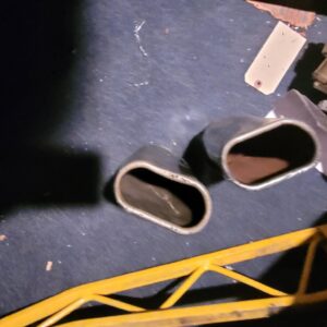 Early 1969 chevelle exhaust tips. Rolled edge used driver shape
