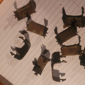 Set of 9 convertible top hydraulic line clips