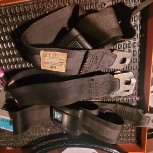 3  april 69 14 69 dated camarro blac rk seatbelts. Would clean up nice.   
