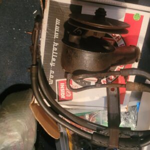 1965 66 power steering setup 396. W hoses and clamp.  Rare pieces. Impala biscayne.