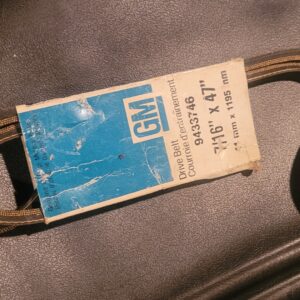 1970 lt1 belt gm nos ...see pics for part # 