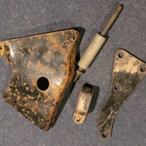 1970 ls6 alternator brackets and heater hose clamp .. Lower bracket not included or spacer