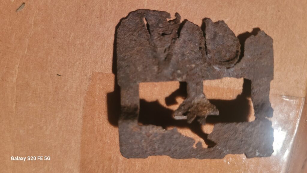 L35 1967 chevelle w 4 speed radiator tag..VU code..a little rough but ...