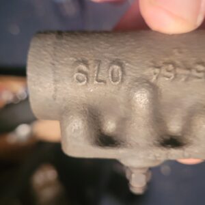 1970 chevelle wheel ctlinder for 12 bolt. Delco correct. Needs rebuikd. Clean core.