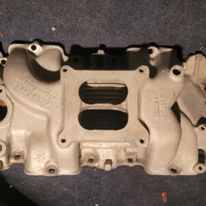 1969 intake copo. 427.  Aluminum high rise holley. Needs work on water  inlet fitting hole.  Great deal.