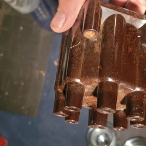 Brown 309 cap. Fuel injection and l88 corvette 427.  Used or nos , cant tell   sell cheap eithervway.