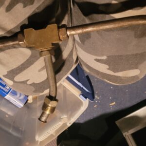 fuel line block oem original 427 as shown. Not repro. 3x2