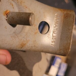 67 camaro z28 ss  hook for jack.  Original early one never painted