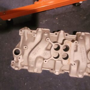 Aluminum 55 to 59 chevy wcfb intake in mint condition..