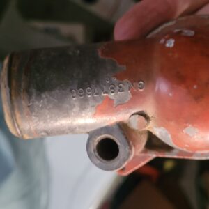 1969 z28 waterneck orig gm 302 DZ  part. 660 on neck gm.