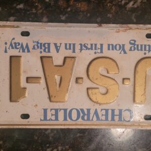 Original usa 1.  plate....not a remake.