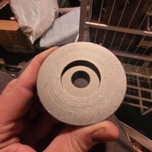 1100837 alternator pulley deep groove.  396 427 302 z28. Has some nicks on side as shown. Real pulley.