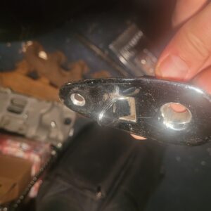 Convertible top latch 63 to 67 corvette. Nice used survivor that works properly. Not locked up.   