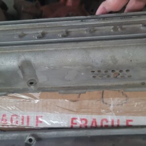 1963 no seam 327 aluminum corvette valve covers...pair 7 fins