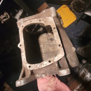 M22 muncie 4 speed case.  Early sept 68 dated    no broken ears.  Needs cleaning. 