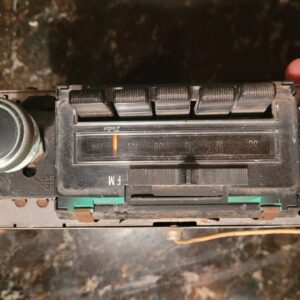 1969 camaro am fm radio with knobs...original rare bracket w mount bolts and original radio sticker