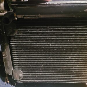 1960 1961 327 radiator corvette aluminum.  Got this in an estate sale years ago.   Looks to be in real good shape.    Part # says 60 and 61 corvette