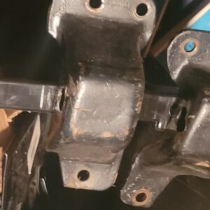 1969 camaro big block engine frame stands early originals. One side has elongated hole enlargement...these are the right parts not replecements etc.