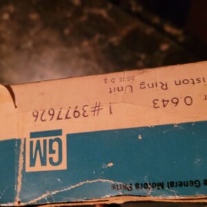 Bb nos rings 396 ..these are second design i believe which would make them 030 396 and std 402 cu in. Nos set of 8.