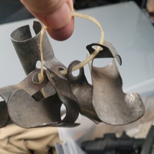 6 spark plug  shieds.  1965 corvette 396...as shown on shelf for over 40 years 