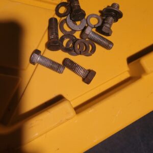 In a box that says nos 68 to 72 corvette nos??  rear bumper bolts. 