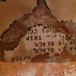 Original gm Build sheet. Triple black 396 70 ss l35 chevelle