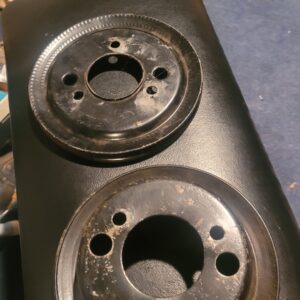 1967 396 427 power steering pulley set for crankshaft.  Impala camaro chevelle with 325 350 390 hp and power steering driver.  2 pulleys oem nice.   159.99 for the pair