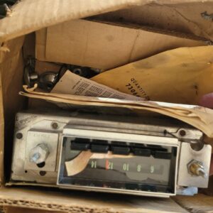 Nos 68 radio  Gm #987218.   Camaro. Others ?  Nos w instructions and some hard parts