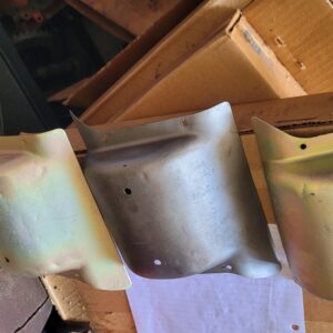 3 3x2 1968 1969 tri power intake oil splash shoelds. Go under intake need this installed.