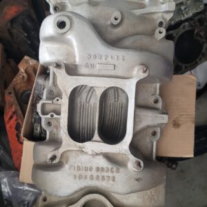 Nice #472 intake manifold z28 hi rise aluminum .excellent finish not corroded or repaired. See pics for condition.