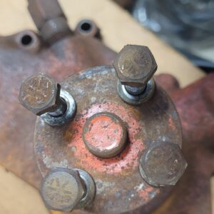 1969 set of 4 302 camaro z28 fan bolts w head markings original.